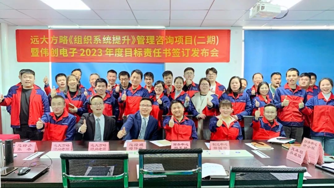 強(qiáng)組織 保增長(zhǎng)——浙江偉創(chuàng)電子攜手遠(yuǎn)大方略開(kāi)啟二期《組織系統(tǒng)提升》咨詢項(xiàng)目